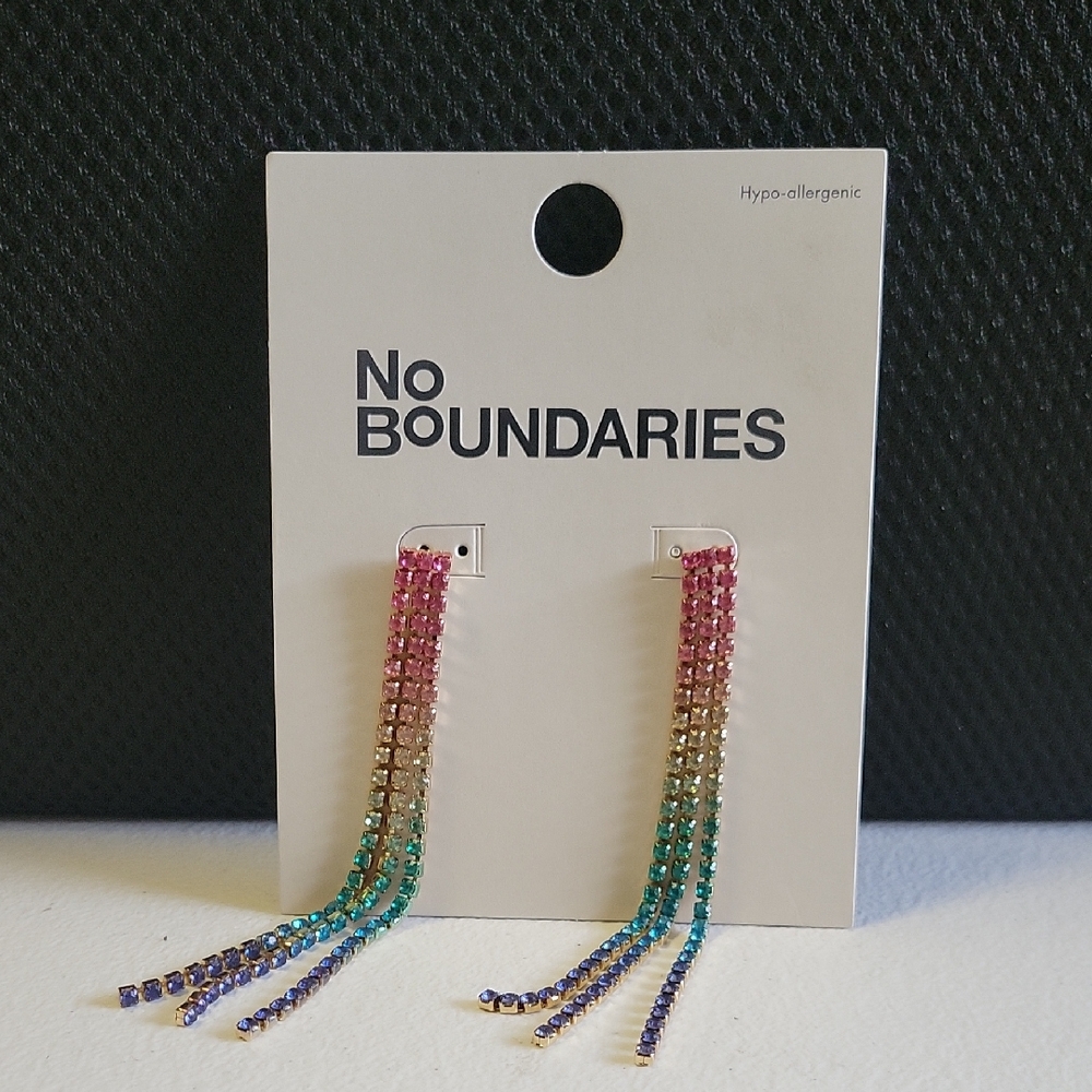 No Boundaries Colorful Dangle Earrings